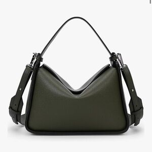 Olive Green Vegan Leather Handbag/Crossbody bag. BRAND NEW.